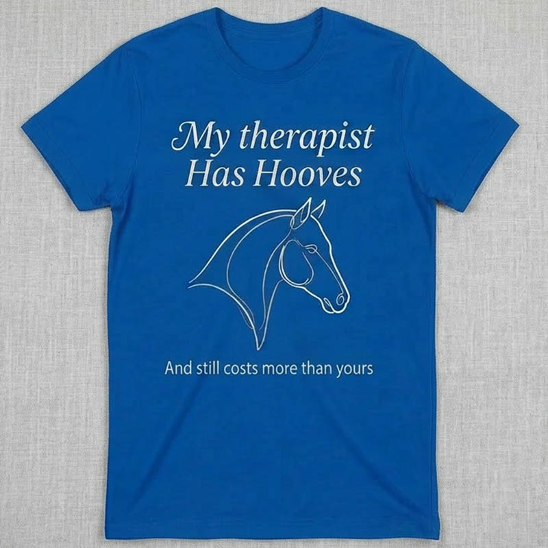 Has Hooves funny horse tee shirt