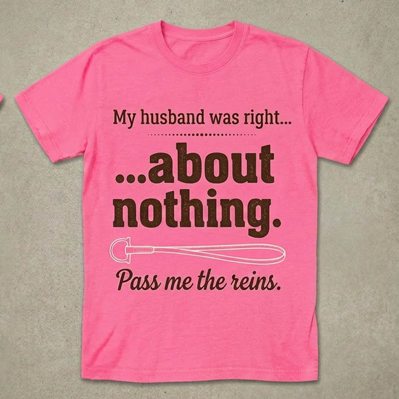 Pass the Reins funny horse tee shirt