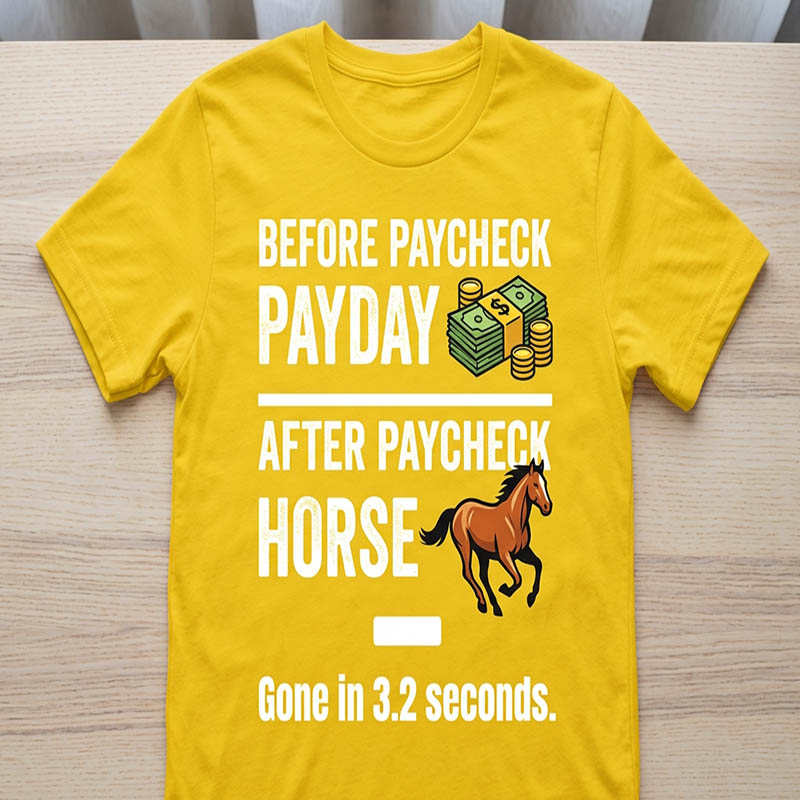 Payday funny horse tee shirt